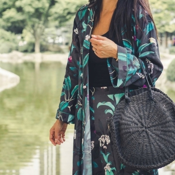 Anna Glover x H&M Tropical Bird Duster M - Picture 2 of 10